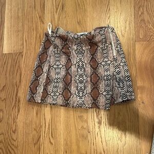 Snakeskin skirt